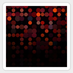 Abstract Digital Art Red Sticker